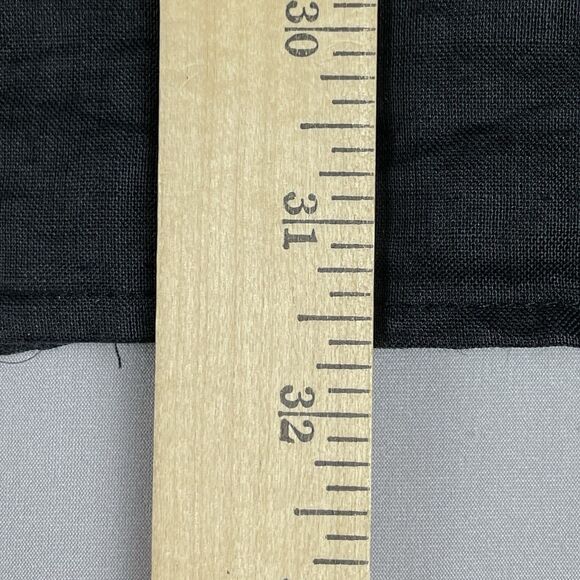 100% Linen Short Sleeve Button Up Shirt Men's XL Black Havana Summer Casual Cool - Picture 9 of 15